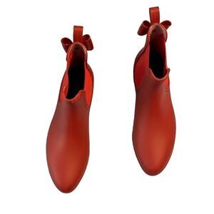 Catherine Malandrino red rain booties. Size 9.5